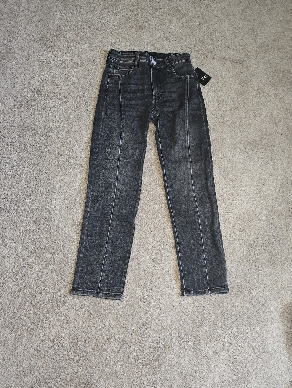 KUT from the Kloth Reese High Rise Fab Ab Ankle Straight | NWT | Size 0